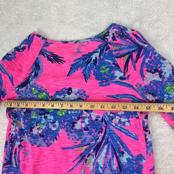 Lilli Pulitzer Surfcrest Dress Size XXS in Tiki Pink Out On A Limb Retail $98 - Picture 4 of 9